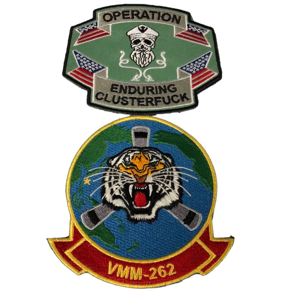 VMM-262 Flying‎ Tigers Squadron Patch – Sew On + Operation Enduring Cluster_uck
